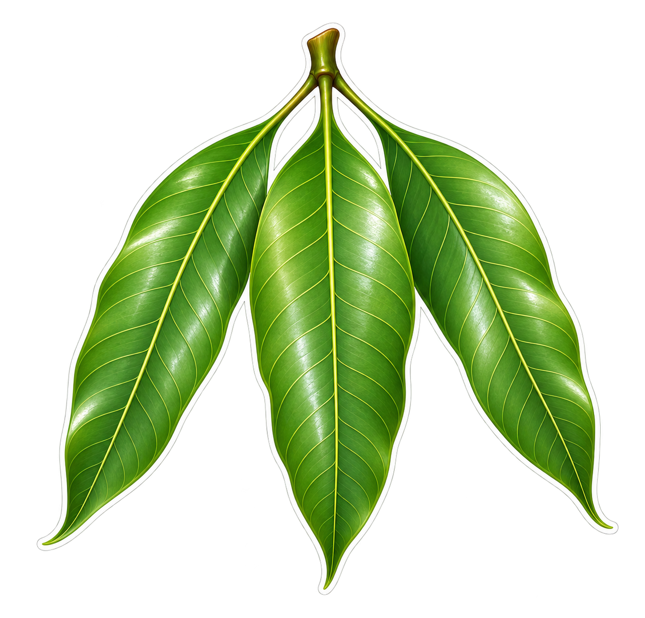 Fresh mango leaves